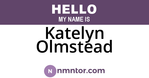Katelyn Olmstead