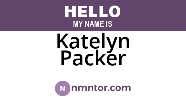 Katelyn Packer