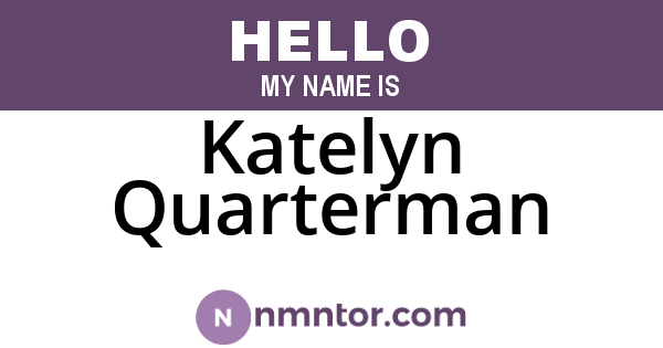 Katelyn Quarterman