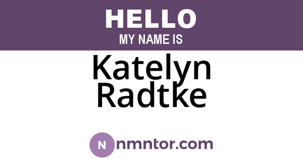 Katelyn Radtke
