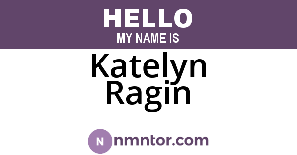 Katelyn Ragin
