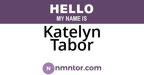 Katelyn Tabor