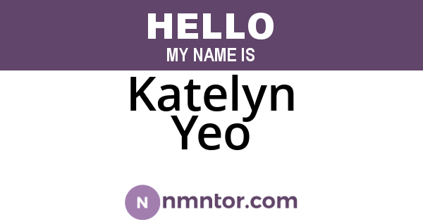 Katelyn Yeo