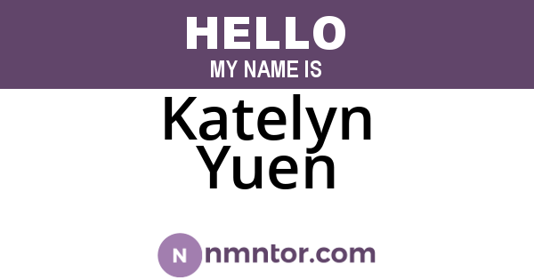 Katelyn Yuen