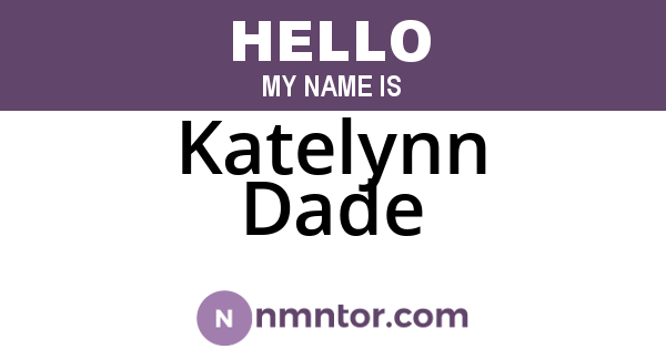 Katelynn Dade