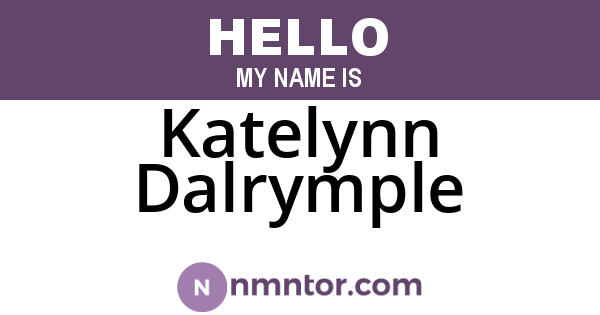 Katelynn Dalrymple