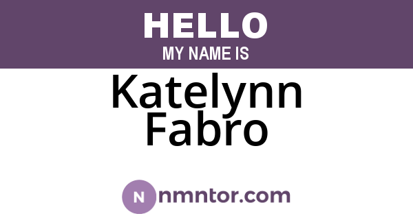 Katelynn Fabro