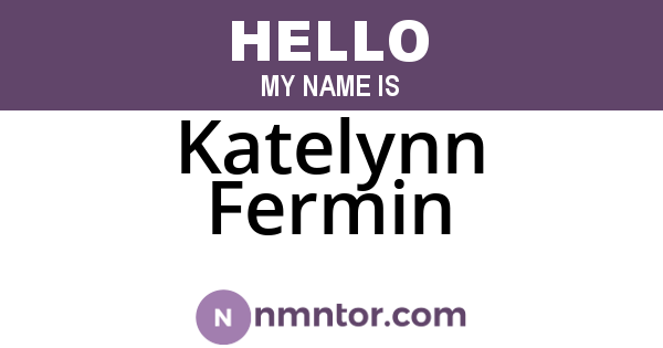 Katelynn Fermin