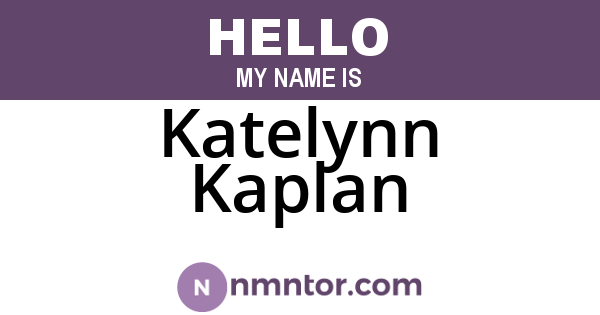 Katelynn Kaplan