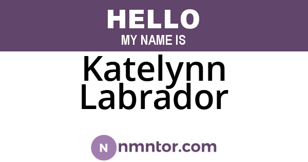 Katelynn Labrador