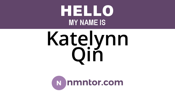 Katelynn Qin