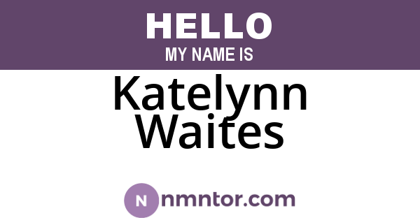 Katelynn Waites