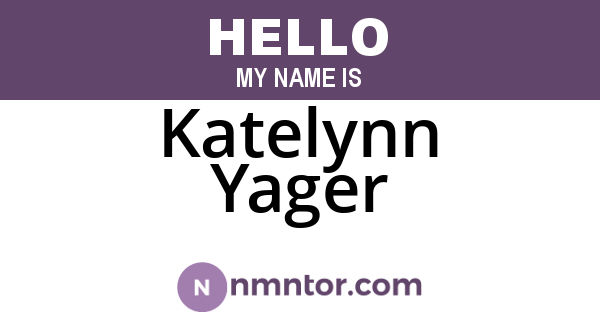 Katelynn Yager