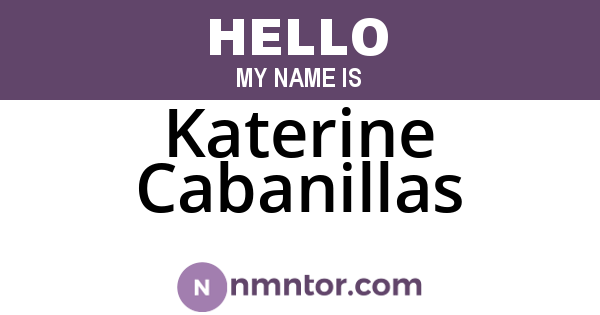 Katerine Cabanillas