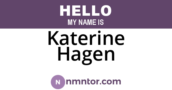Katerine Hagen