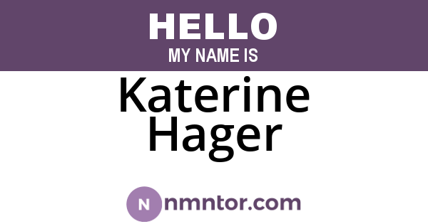Katerine Hager
