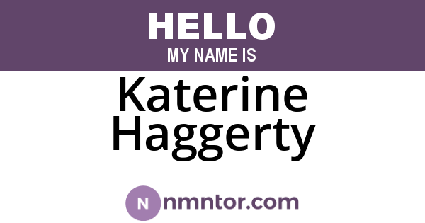 Katerine Haggerty