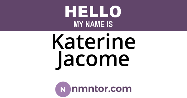 Katerine Jacome