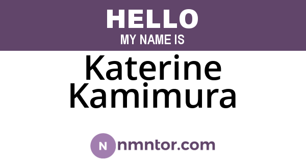 Katerine Kamimura