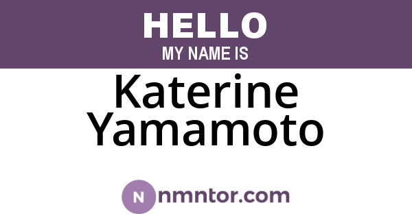 Katerine Yamamoto