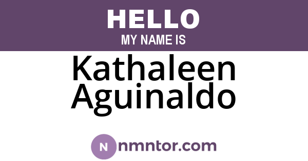 Kathaleen Aguinaldo