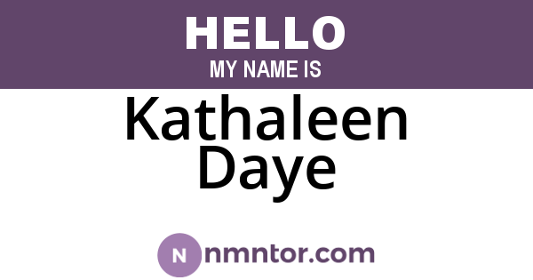 Kathaleen Daye