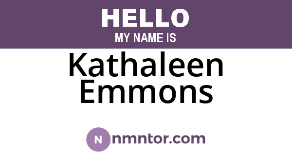 Kathaleen Emmons