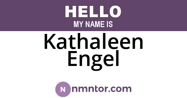 Kathaleen Engel