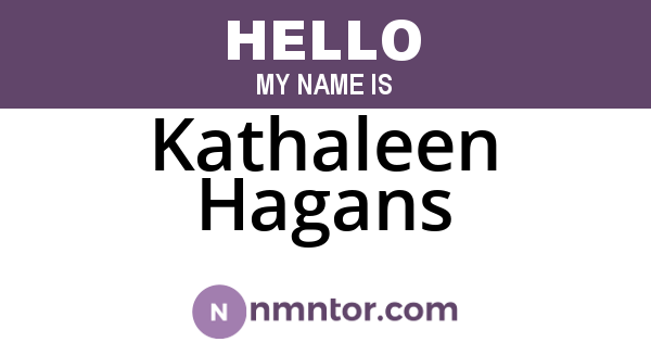 Kathaleen Hagans