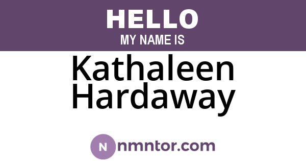 Kathaleen Hardaway