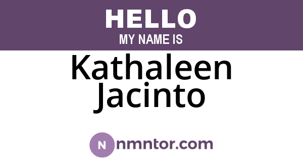 Kathaleen Jacinto