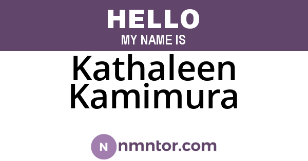 Kathaleen Kamimura