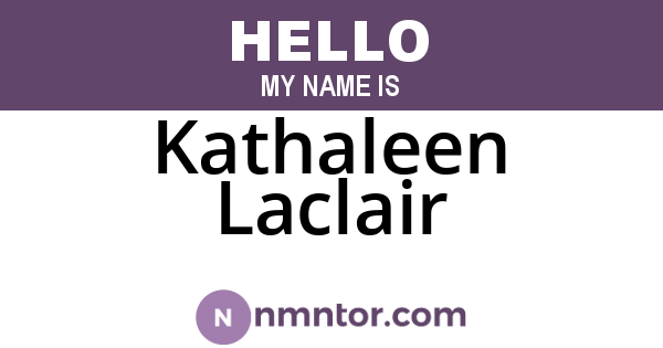 Kathaleen Laclair