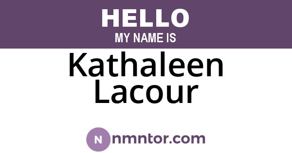 Kathaleen Lacour