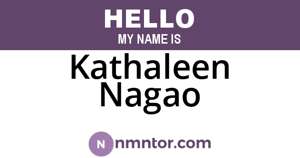 Kathaleen Nagao