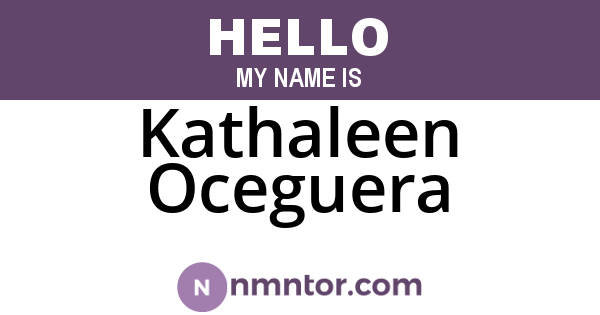 Kathaleen Oceguera
