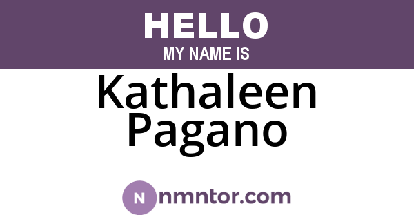 Kathaleen Pagano