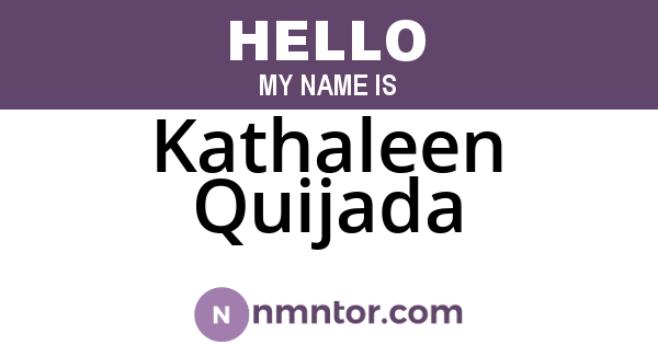 Kathaleen Quijada