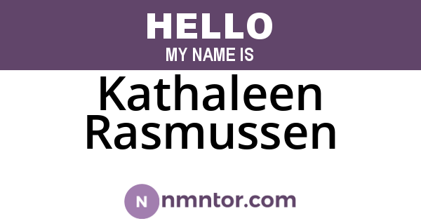 Kathaleen Rasmussen