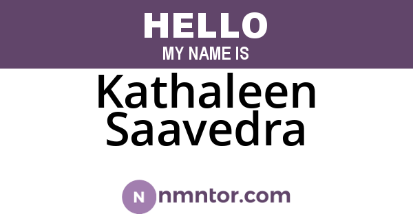 Kathaleen Saavedra