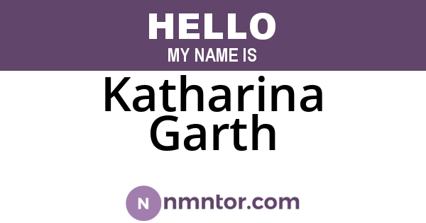 Katharina Garth