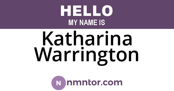 Katharina Warrington