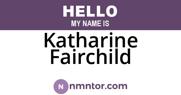 Katharine Fairchild