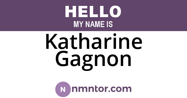 Katharine Gagnon