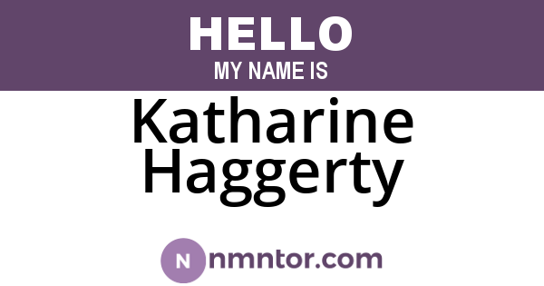 Katharine Haggerty