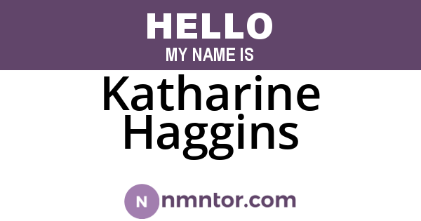 Katharine Haggins