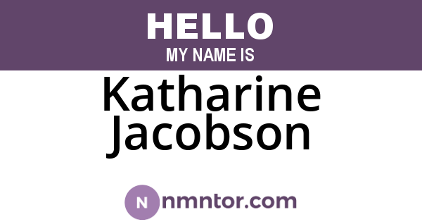 Katharine Jacobson