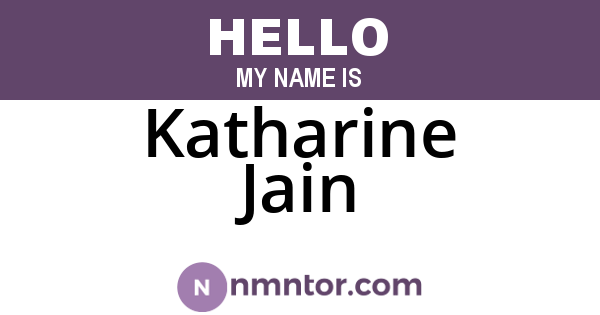 Katharine Jain