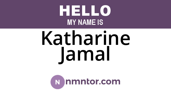 Katharine Jamal