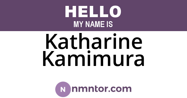 Katharine Kamimura